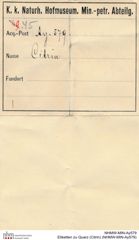 Etiketten zu Quarz (Citrin) (NHMW-MIN-Ay579)
